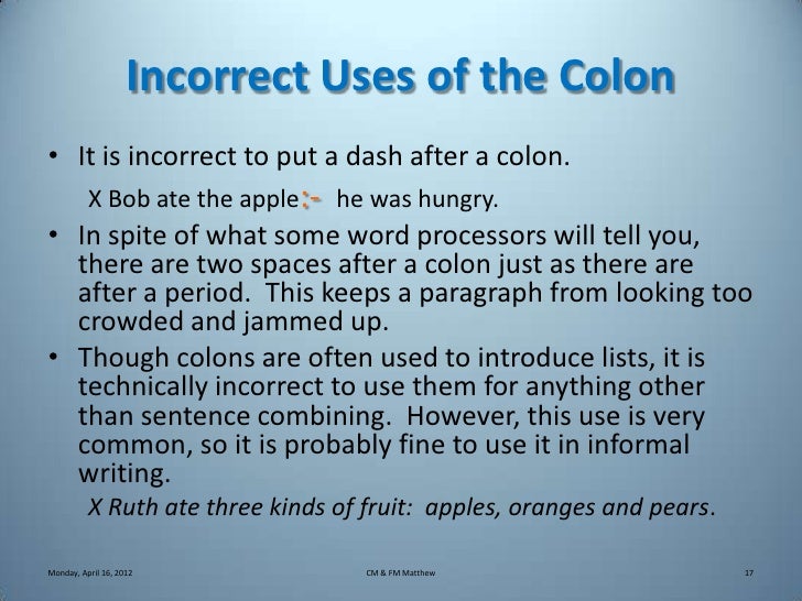 Combing Sentences Using Semi-Colons and Colons