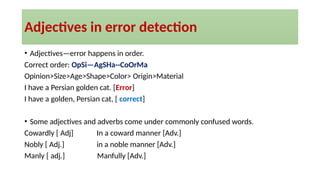 Comprehensive Guide to Error Detection in English Grammar and Sentence ...