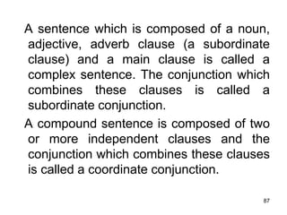 Subordinate Compound SENTENCE ELEMENTS.ppt