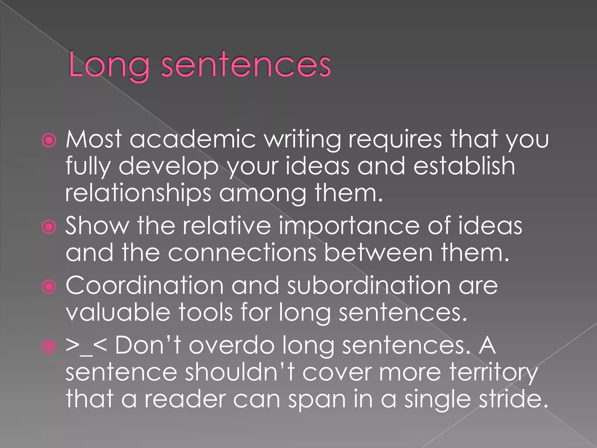 Sentence emphasis and variety | PPTX