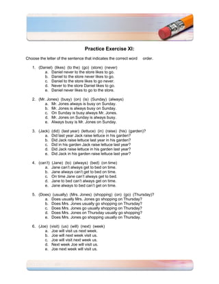 Sentence Structure - Kinds of Sentences | PDF