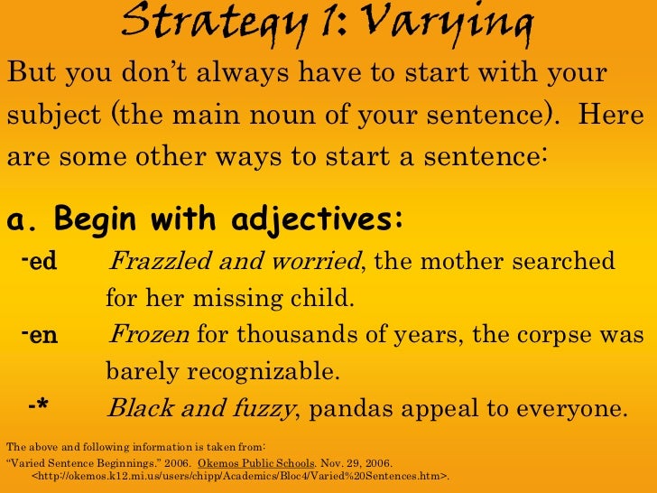 Sentence Fluency