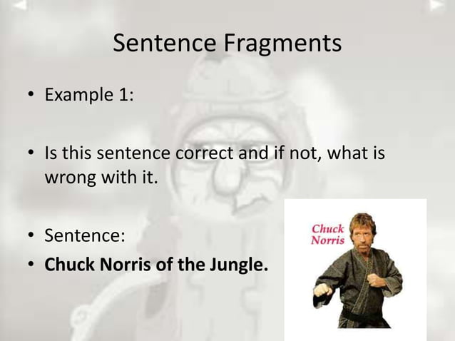 Sentence fragments, fused sentences, comma splices | PPT