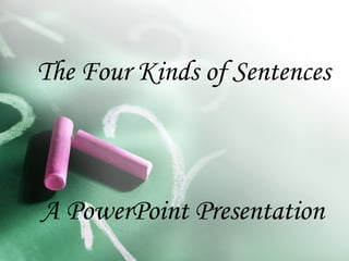 The Four Kinds of Sentences
A PowerPoint Presentation
 