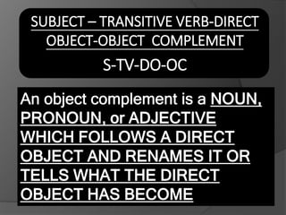 SENTENCE PATTERNS | PPTX