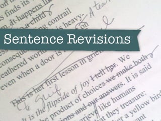 Sentence Revisions
 