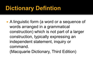 Sentences | PPTX