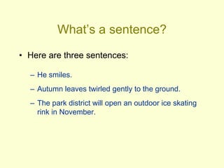 Bike Sentences | PPTX