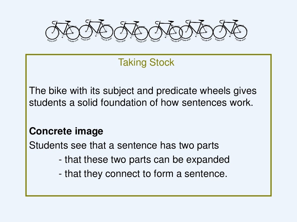 Bike Sentences