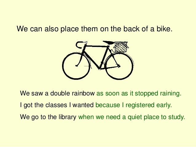 bicycle in a sentence