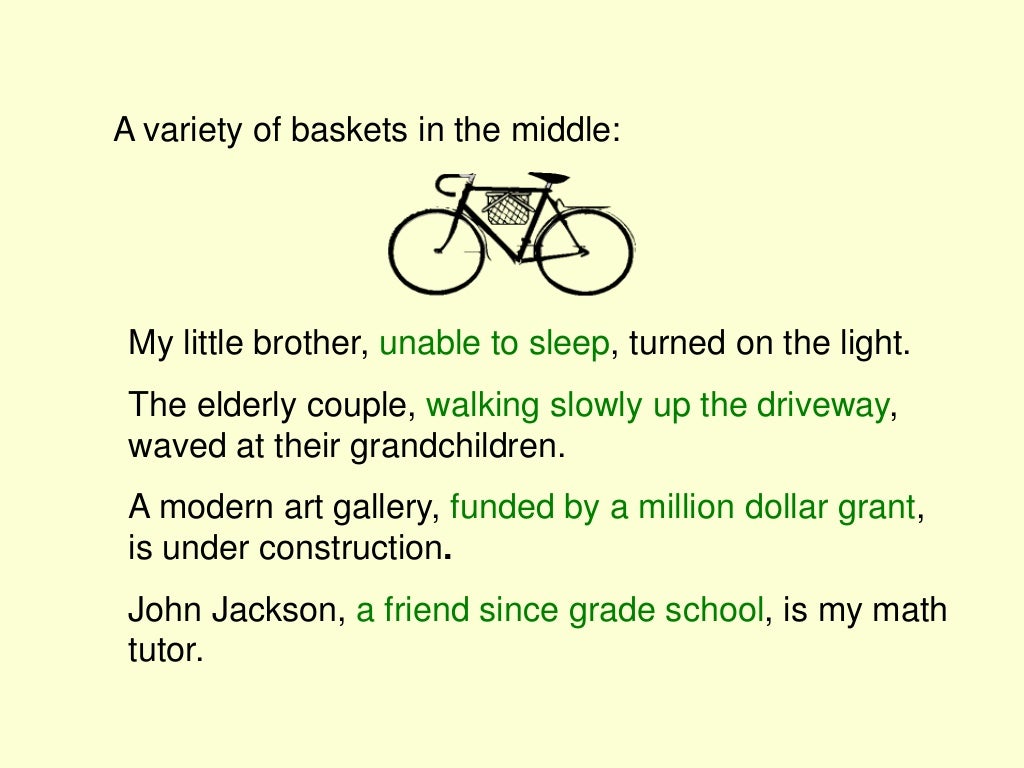 Bike Sentences