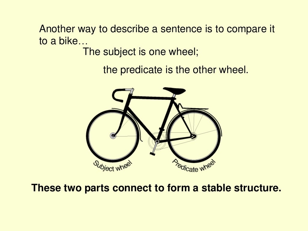 Sentences With Bicycle