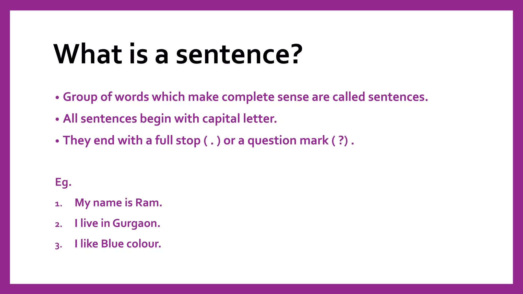 Sentences | PDF