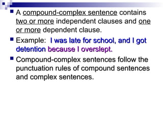 Comprehensive Guide to Sentences, Clauses, and Sentence Types | PPT
