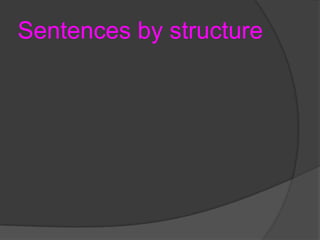 Sentences by structure

 