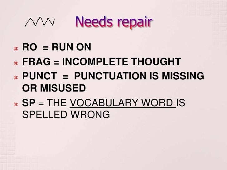 Sentences for dummies