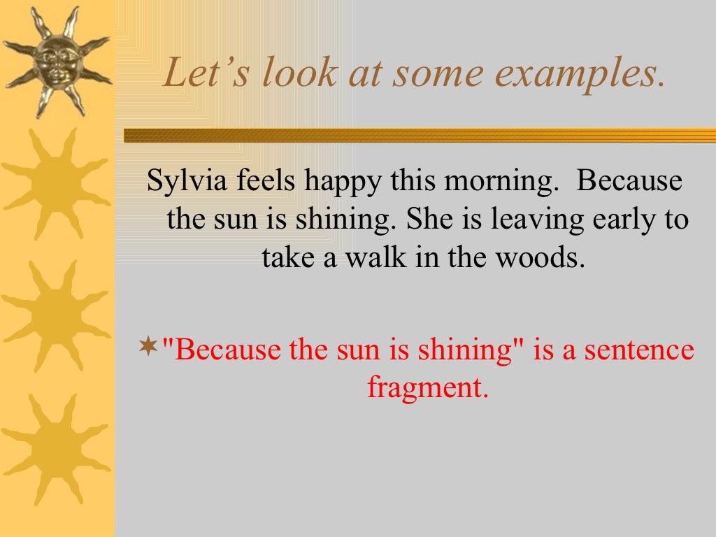 sentence fragment definition example sentence fragment definition example