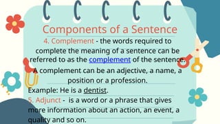 Sentence, Situation-Sentences (DYSSA JANE M. AYNIP).pptx