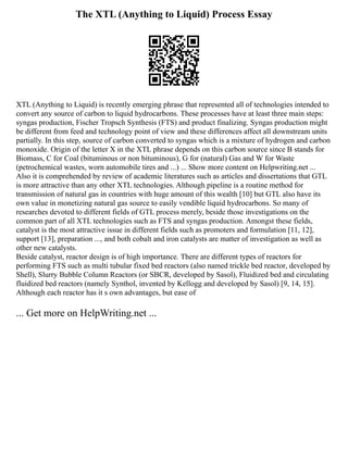 Xtl Process Sentence Starters Useful Words And Phrases To Us | PDF