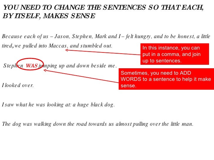 sentence-sense-exercises