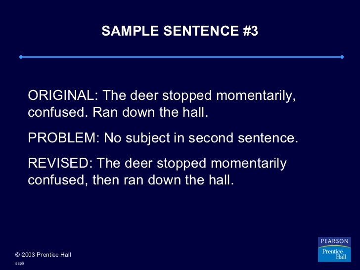 filth sentence in english