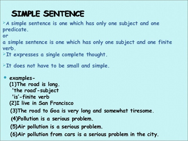 Sentence structure