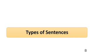 Types of Sentences
8
 