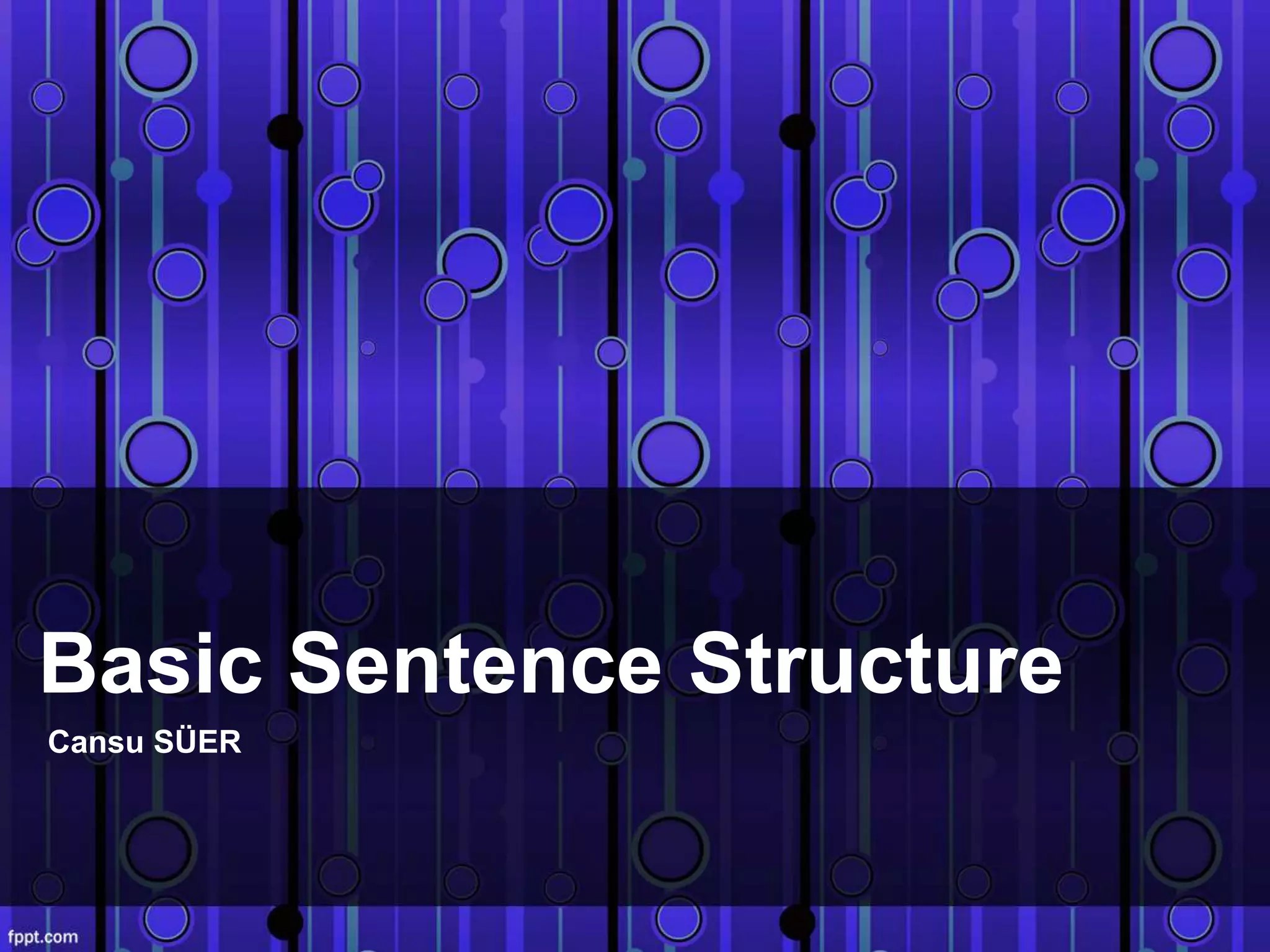 Sentence structure | PPT