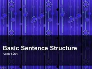 Basic Sentence Structure
Cansu SÜER
 