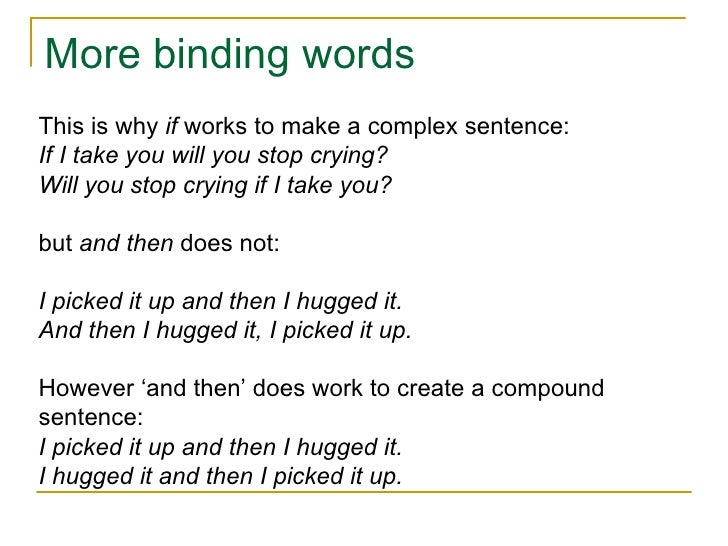 Sentence structure 3