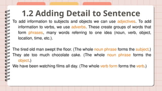 Sentence Form Objective sentence structures .pptx sentence structures for basic levels. | PPTX