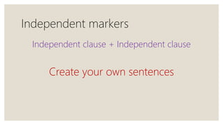 Sentence structures cohesion | PPTX