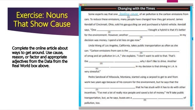 cause and effect essay on exercise sentence structures and ideas for a cause and effect essay