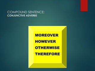 Setene Elements The elements of sentence structure types | PPTX