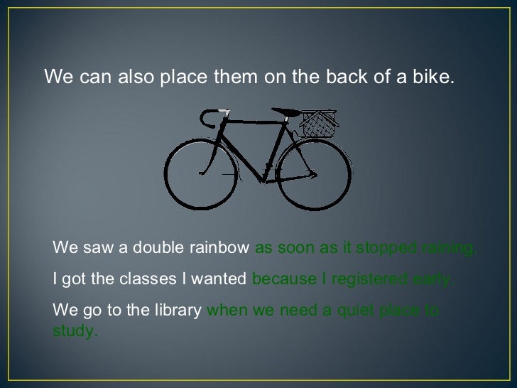 Sentence Structure Using a Bike Metaphor