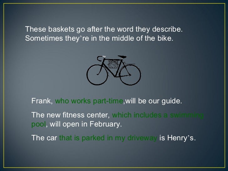 Sentence Structure Using a Bike Metaphor