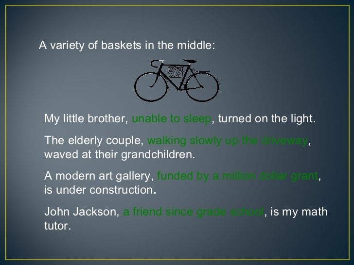 Sentence Structure Using a Bike Metaphor