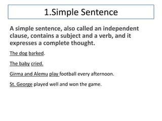 Types Of Sentences Simple Compound Complex Compound Complex