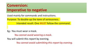 Sentence transformation | PDF