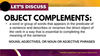 SENTENCE UNITS: subject, predicate, objective and subjective ...