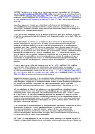 encuadramiento sentencia 11