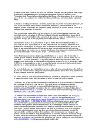 encuadramiento sentencia 11