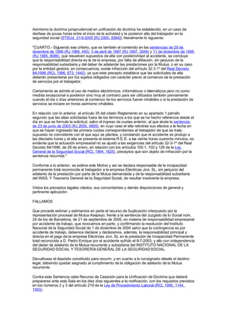 encuadramiento sentencia 11