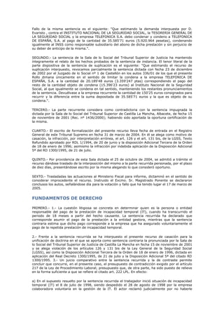 sentencia asistencia sanitaria ejercicio 7