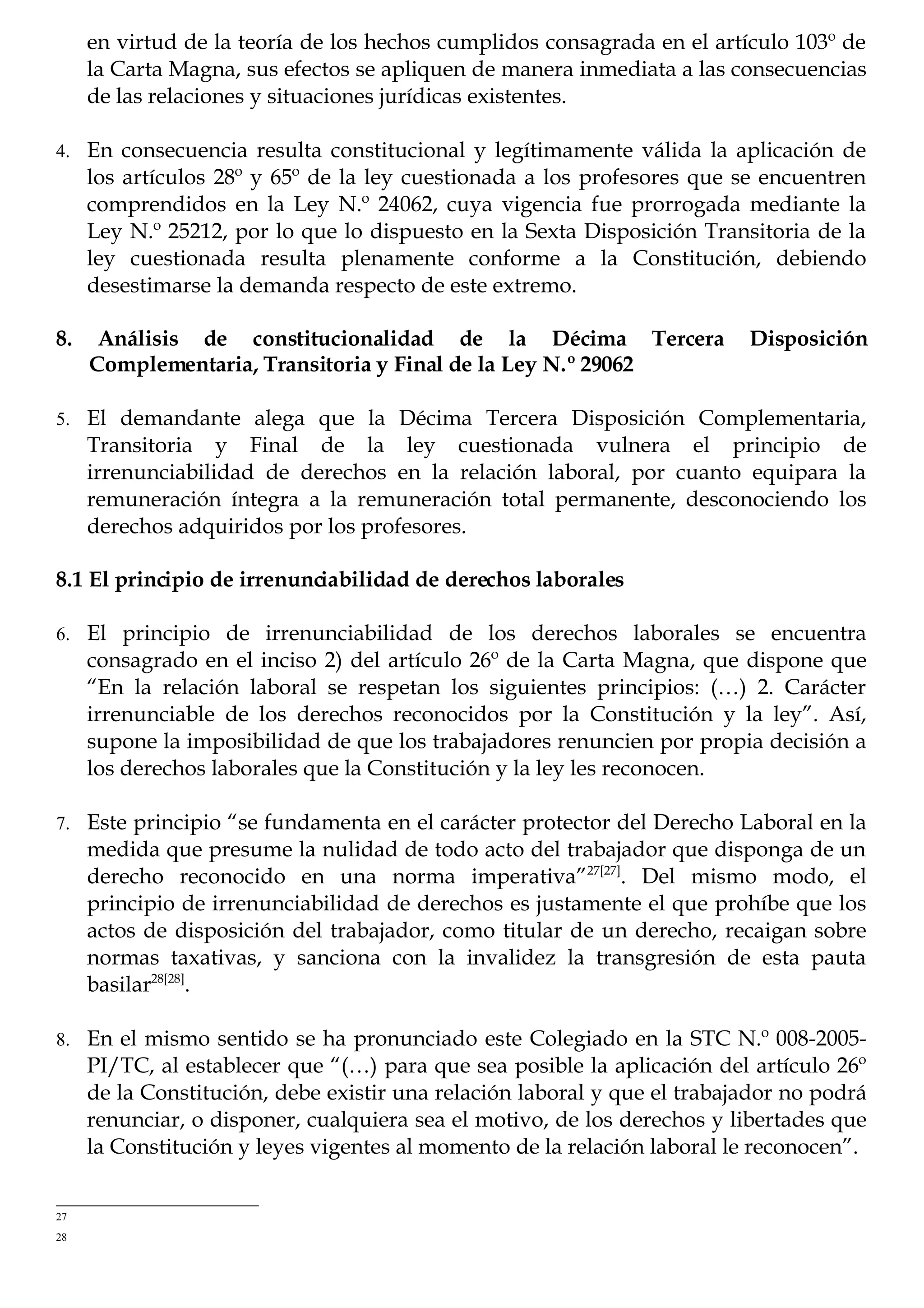Sentencia Tribunal Constitucional