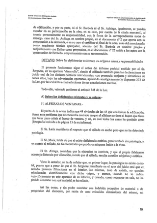 Sentencia desperfectos de construcción Coop. Gardiluya