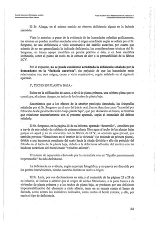 Sentencia desperfectos de construcción Coop. Gardiluya