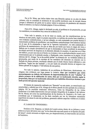 Sentencia desperfectos de construcción Coop. Gardiluya