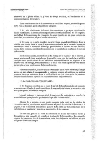 Sentencia desperfectos de construcción Coop. Gardiluya