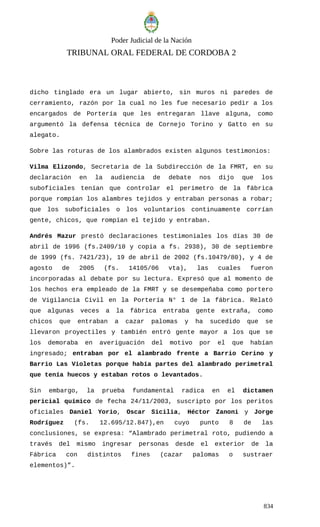 Sentencia rio tercero